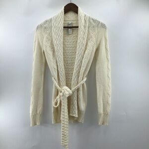 Fossil Cream Cable Knit Cardigan